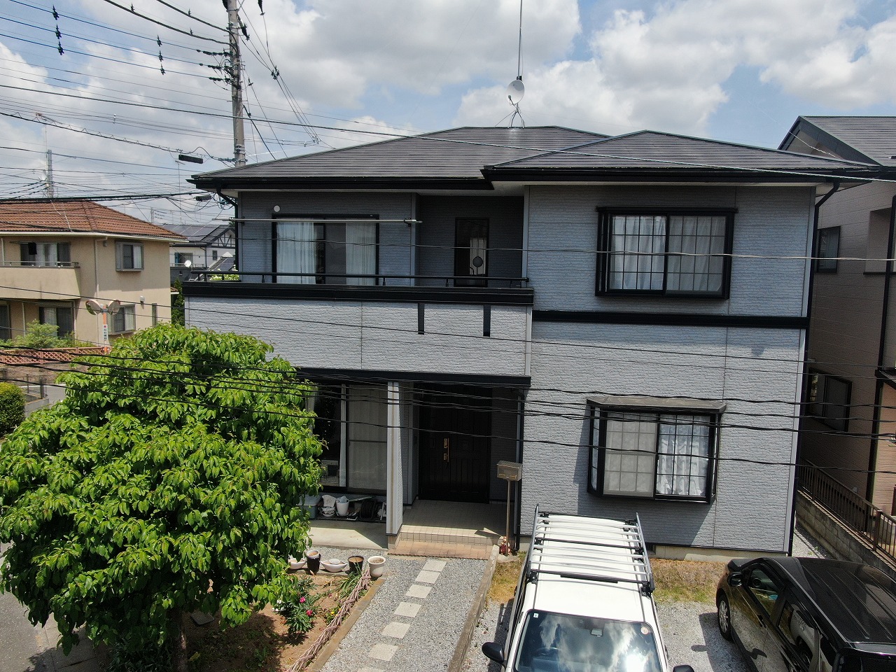 築２０年2回目の塗装はツートンカラーでお洒落に 施工前