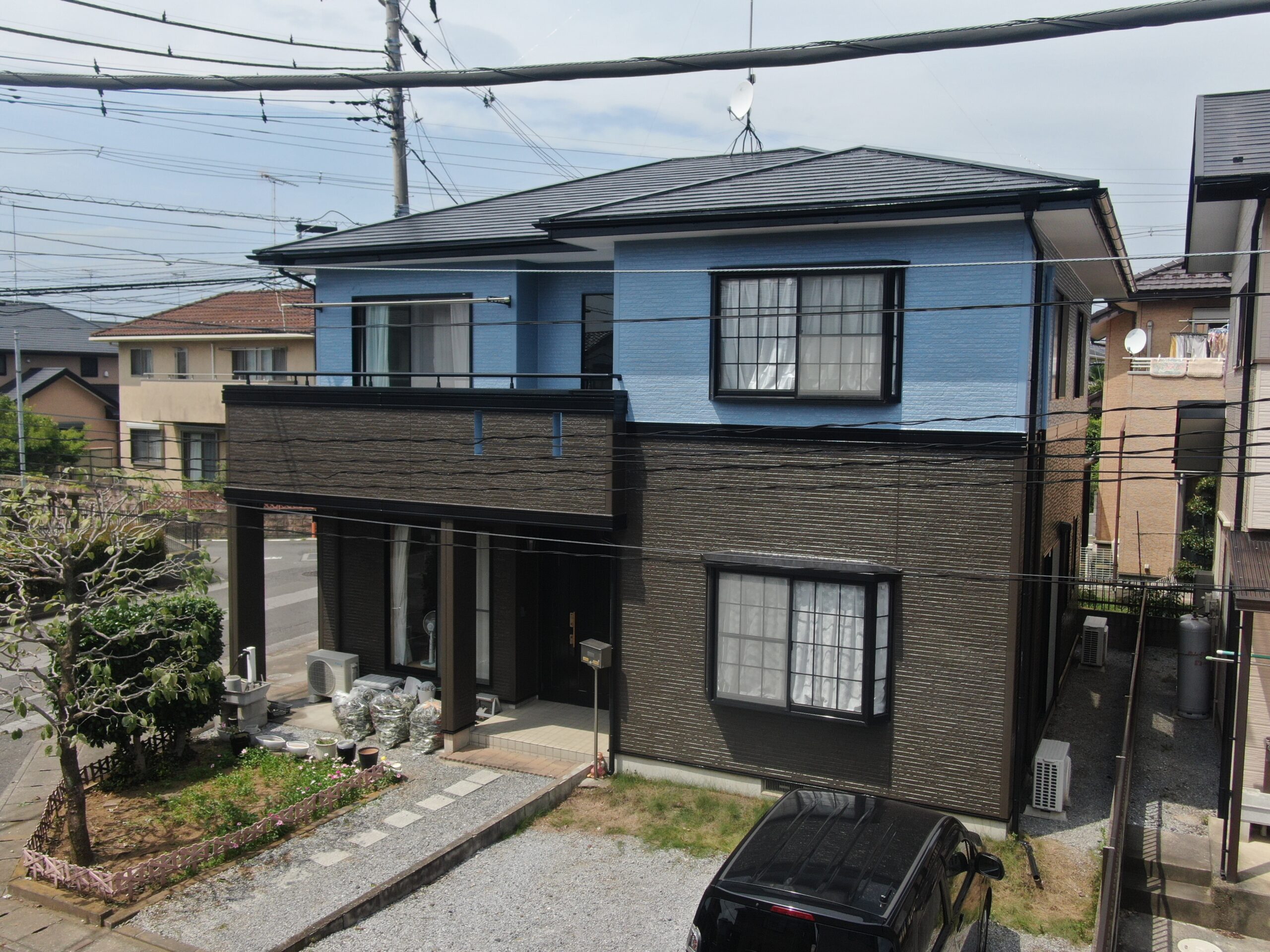 築２０年2回目の塗装はツートンカラーでお洒落に 施工後